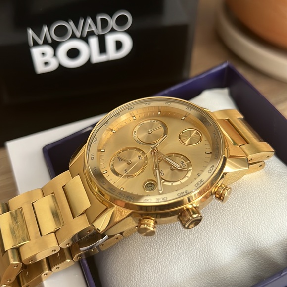 Movado Gold Watch for Women & Men - Picture 3 of 6